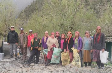 Cleanliness campaign by women