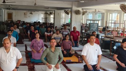 अंतर्राष्ट्रीय योग दिवस का आयोजन