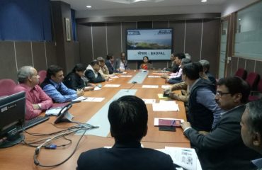 एसआईओ मप्र  द्वारा प्रस्तुति और डीजी एनआईसी के साथ बैठक