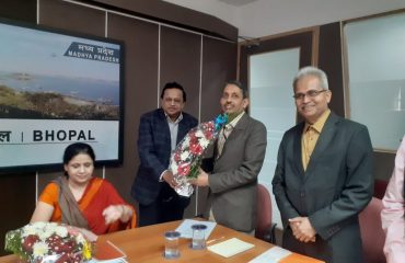 Welcome of DG NIC at MPSC Bhopal
