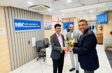Welcome of Secretary, Meity at NIC MP Bhopal