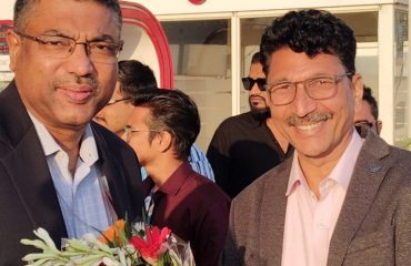 Welcome of Secretary, Meity at Bhopal Airport