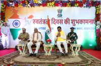 Meeting of SIO, MP with Hon'ble Governor and Hon'ble Chief Minister during Independence Day Celebrations at Lok Bhawan, Madhya Pradesh