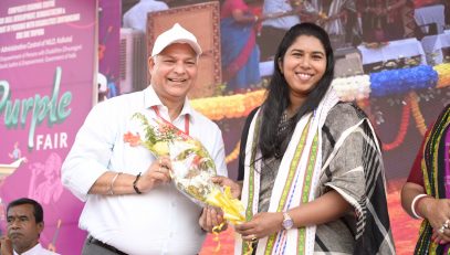 Welcoming Chief Guest by Director NILD Kolkata
