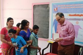 Greeting card given to Joint Secretary