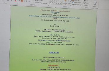 Mining Plan Presentation