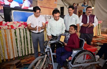 Honorable Secretary distributing the Awards in CDS Gwalior