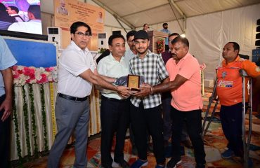 Honorable Secretary distributing the Awards in CDS Gwalior