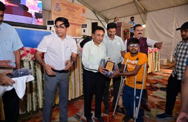 Honorable Secretary distributing the Awards in CDS Gwalior