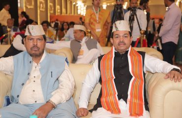 Both the Hon’ble Ministers of State for the Ministry of Social Justice and Empowerment, Shri Ramdas Athawale and Shri B.L. Verma, are present at the Chintan Shivir program held in Dehradun.