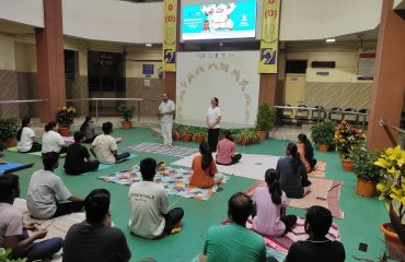 On the occasion of International Yoga Day, students and staff of the Ali Yavar Jung National Institute of Speech and Hearing Disabilities in Mumbai are engaging in a discussion on yoga.