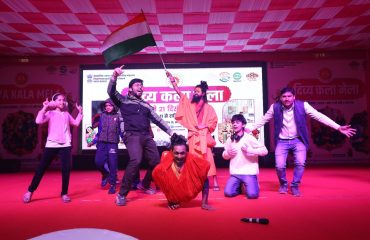 A vibrant celebration of talent and teamwork, featuring Divyangjan.. A patrioptic presentation by Divyangjan in Divya Kala Mela on 13th December,2025 at Kartvya Path, New Delhi