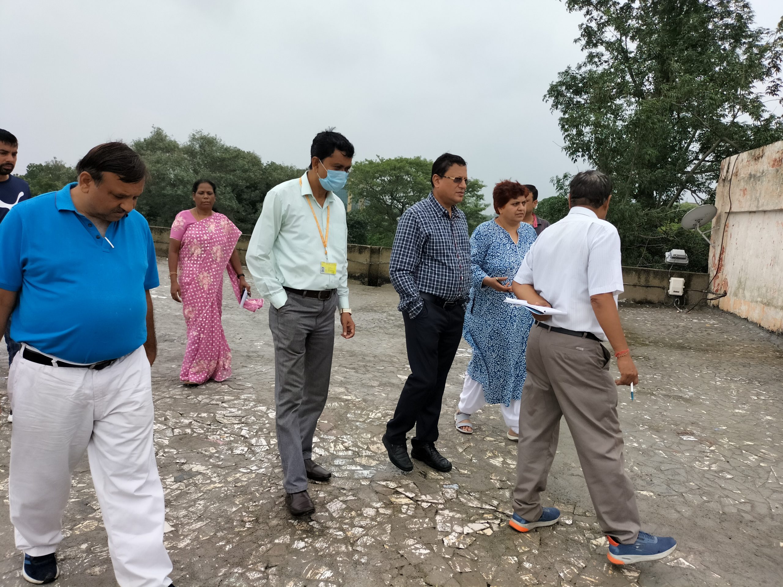 Inspection During Visit of Media Team