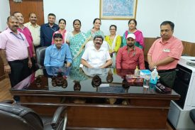 Officers and employees present during the promotion of departmental employees