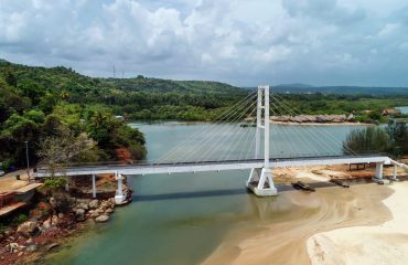 Cable Stayed Foot Over Bridge At Vengurla