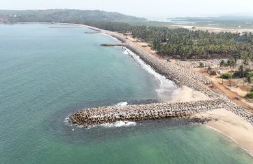 Anti sea erosion bund using tetrapods and groynes from Murugwada White Sea to Mirya,Dist. Ratnagiri