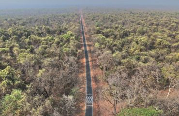 Road improvements from KM 82/050 to 97/000 on Moharli–Padyamapur Gate section, Rama-371, Chandrapur.