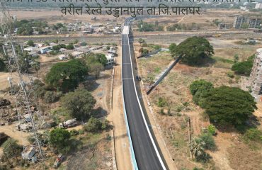 Railway overbridge on level crossing 42 of Virar-Surat railway line at Prijama 38, Palghar