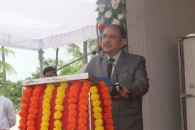 Addressed the gathering by Hon'ble Mr. Justice D.M. Desai, Judge - High Court of Gujarat & Administrative Judge - Gir Somnath