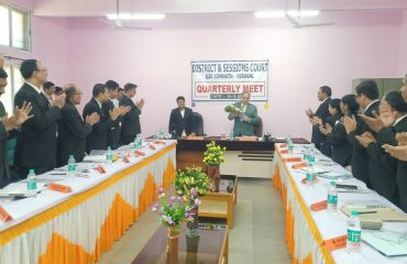 Warm welcome of Hon'ble Mr. Justice D. M. Desai, The Judge - High Court of Gujarat & The Hon’ble the Administrative Judge – Gir Somnath District