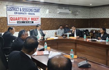 Quarterly Meeting with All Judicial Officers of Gir Somnath District, Quarter Ending - March, 2024