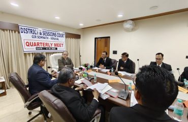 Quarterly Meeting with All Judicial Officers of Gir Somnath District, Quarter Ending - September, 2024