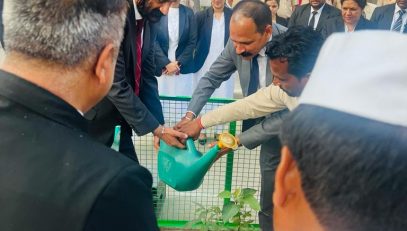 Trivani Plantation by Hon'ble Justice Jasgurpreet Singh Puri, Judge, Punjab and Haryana High Court, Chandigarh-cum- Administrative Judge of Moga Sessions Division