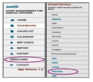 India Code added to e-Courts services mobile app and JustIS App