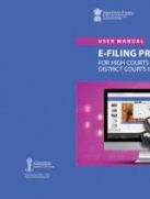 efiling procedure for High Court and District Courts of India