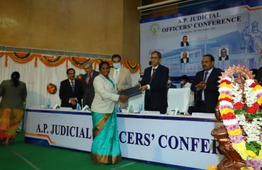 Distribution of Laptops to the Judicial Officers in the State of Andhra Pradesh