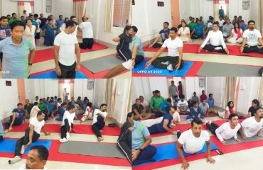 IInternational Day of Yoga on 21.06.2023 Observance at Dharmanagar Court Complex DY21062023_C
