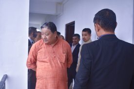 Inspection tour of New District Court Complex at Tuensang by Honble Mr. Justice Kakheto Sema