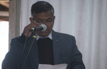 Shri. R. Ramakrishnan, IAS (Principal Secretary, Department of Law and Justice) delivering short speech