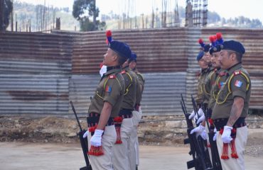 Stoic Sentinels during Inauguration of Tuensang District Court Complex