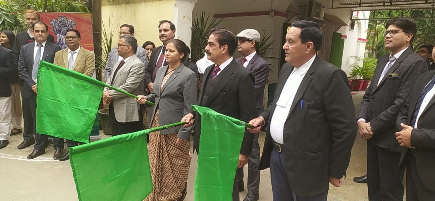 Rashtriya Lok Adalat publicity vehicle flagged off