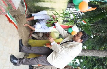 Plantation by Hon'ble Sanjay Kumar, P.O. MACT Saharanpur on 15th of August