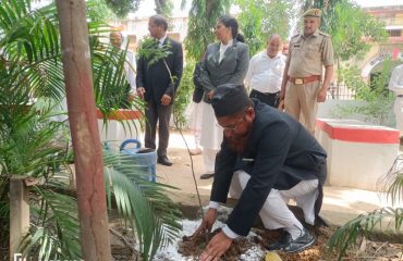 Plantation on 5th June on World Environment Day by Spl. Judge SC-ST ACT (2)