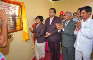 Inauguration of Library at District Court Complex, Adilabad