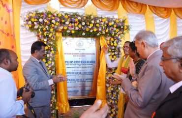 Foundation stone laid by Hon'ble Judges at Boath