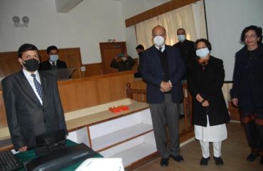 Hon'ble Chief Justice Inaugurating Virtual Court at District Court Shimla