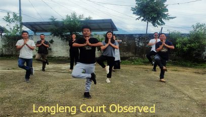 Longleng District Court Observed Yoga Day