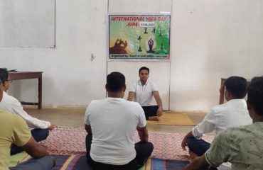 International Yoga Day 2023 at Civil Court Complex,Laxmipur