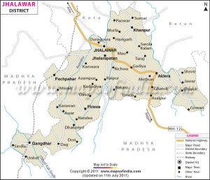 Jhalawar District Map