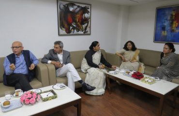 judges having tea and snacks