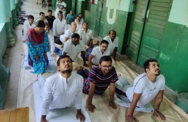 International Day of Yoga celebrations at Bankura Judgeship on 21-06-2022