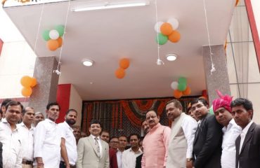 Group photo on the main entrance of New ACJM Court Building Weir,Bharatpur