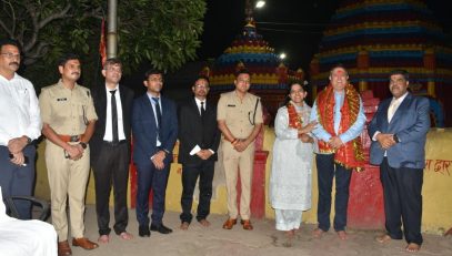 माननीय मुख्य न्यायाधीश तरलोक सिंह चौहान का छिन्नमस्तिका मंदिर दौरा