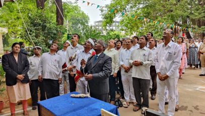 Telangana Formation Day Celebrations at Khammam District Court Complex.