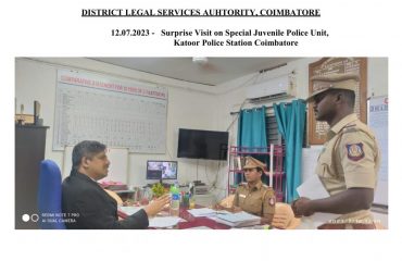 Surprise Visit on 12.07.2023 @ SJPU Katoor Police Station