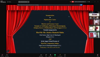 Virtual Inauguration of Digitization Center at District court Surajpur_3